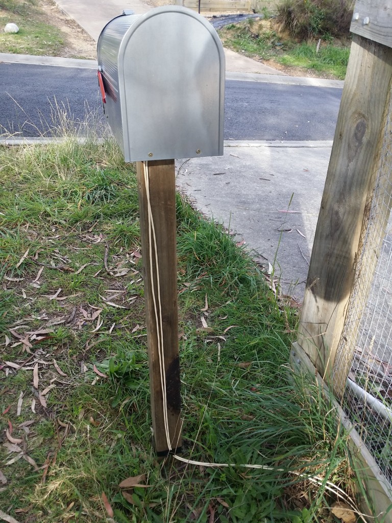 installed on box