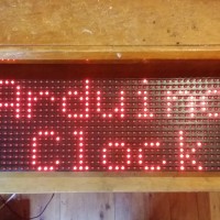 Clock using Arduino and a Freetronics DMD display.